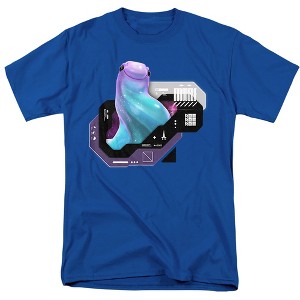 Star Trek Prodigy Murf, Alien Of Unknown Species Adult T-Shirt Royal - 1 of 4