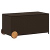 Garden Storage Box Brown PE Rattan Medium Modern - 2 of 4
