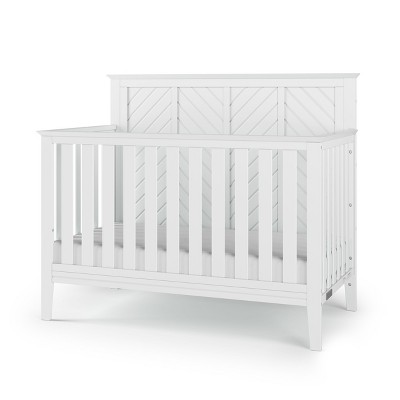 Child Craft Atwood 4-in-1 Convertible Crib, Converts to Day Bed, Toddler Bed and Full Size Bed, 3 Mattress Positions, Baby Safe Finish (Matte White)