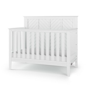 Child Craft Atwood 4-in-1 Convertible Crib, Converts to Day Bed, Toddler Bed and Full Size Bed, 3 Mattress Positions, Baby Safe Finish (Matte White) - 1 of 4