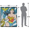 Wonder Woman WW Burst Pose Blanket 50"x60" Woven Tapestry - 2 of 4