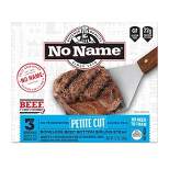 No Name Petite Sirloin Steaks - Frozen - 12oz/3ct