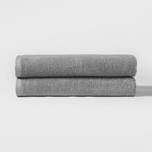 2pk Bath Towel Set Gray - Room Essentials
