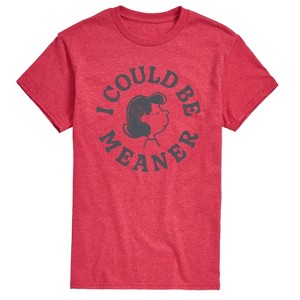 Men's - Peanuts - I Could Be Meaner Lucy Short Sleeve Graphic T-Shirt - 1 of 4