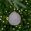 Northlight Gray Knit Christmas Ball Ornament 3.25" (80 mm) - 2 of 4
