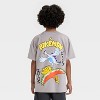 Boys' Pokémon Legendary Tower Duo Ho-Oh and Lugia Oversized Short Sleeve Graphic T-Shirt - Gray - 3 of 4