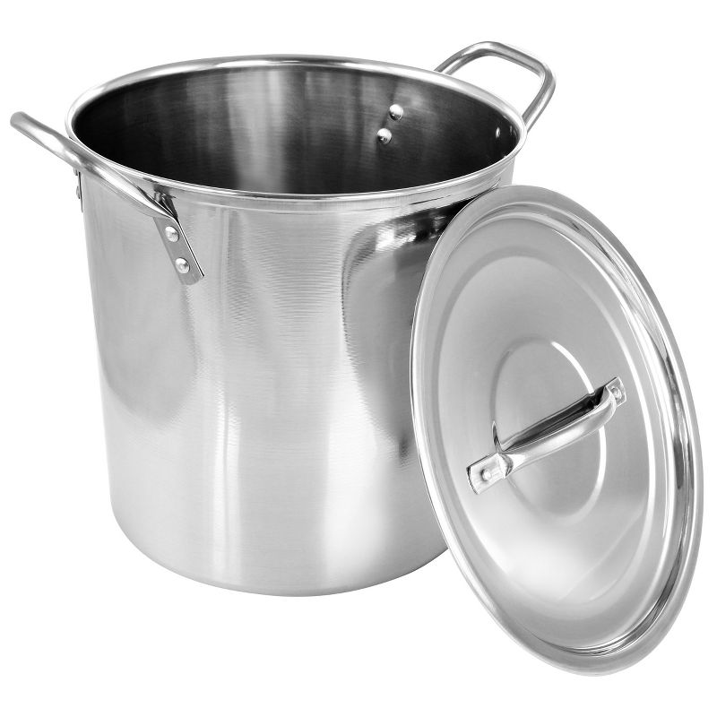 Gibson Everyday Whittington 8 Quart Stainless Steel Stock Pot with Lid, 2 of 7