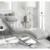 Monroe Chaise with Round Pillow - FOX6286 - Safavieh - 2 of 4
