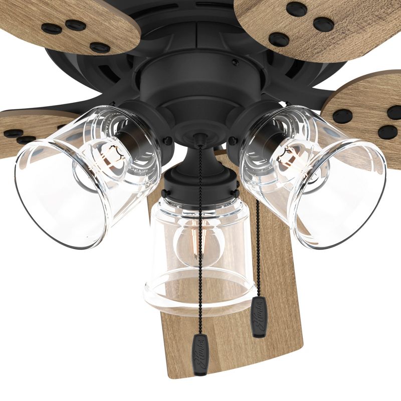52" Shady Grove Ceiling Fan with Light Kit and Pull Chain (Includes LED Light Bulb) - Hunter Fan, 5 of 15