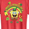 Women's - SpongeBob Squarepants - Spongebob Happy St Patricks Day Short Sleeve Graphic T-Shirt - 2 of 4