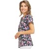 MediChic Women Scrubs V-Neck Printed Scrub Top with Three Pockets - 3 of 3
