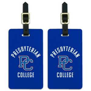 Presbyterian College Blue Hose Logo Luggage ID Tags Suitcase CarryOn Cards  Set of 2 - 1 of 4