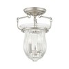 Livex Lighting Andover 2 - Light Semi-Flush Mount in  Brushed Nickel - 3 of 4