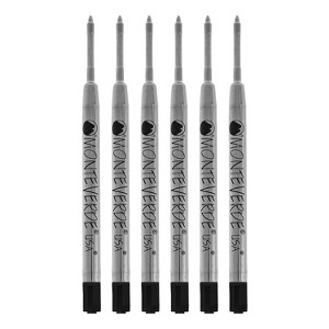Monteverde Ballpoint Pen Refill Extra Fine Point Black Ink 6 Pack (P113BK) - 1 of 1