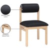 Meridian Furniture,Roundhill Vegan Leather Upholstered Dining Chair, Set of 2 - 3 of 4