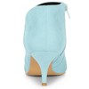 Allegra K Women's Pointed Toe Kitten Heel Cut-out Ankle Boots - 3 of 4