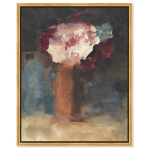 Art Remedy Roses lost Vintage Classic Roses Wall Art Framed - 1 of 4