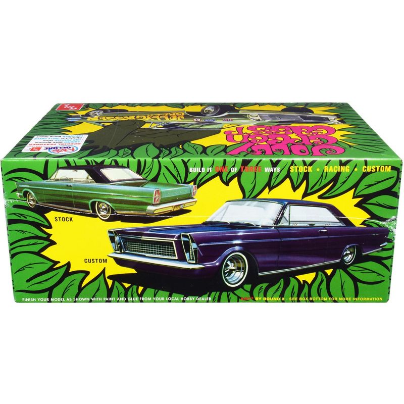 Skill 2 Model Kit 1965 Ford Galaxie "Jolly Green Gasser" 3-in-1 Kit 1/25 Scale Model by AMT, 3 of 5