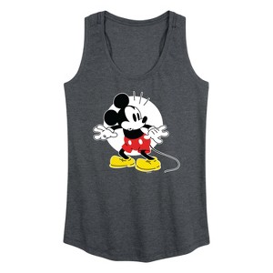 Women's - Disney - Mickey Surprised Graphic Racerback Tank - 1 of 4