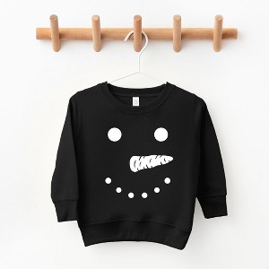 The Juniper Shop Snowman Face Toddler Graphic Sweatshirt - 1 of 2