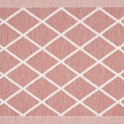 Spice Red Polyester Trellis Anti-Fatigue Kitchen Mat 19.6" x 32"