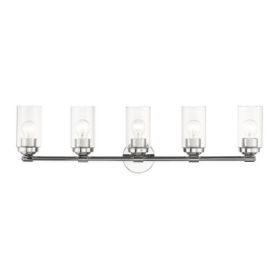 Livex Lighting Whittier 5 - Light Vanity in  Polished Chrome