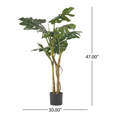 Cesicia 47 Inch Artificial Monstera Tree for Indoor-Outdoor Decor