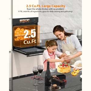 Single Wall Oven 24", Built-in Electric Ovens with Steam&Grill&Air Frying Mode - 1 of 4