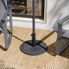 Flash Furniture Kona Universal Cement Patio Umbrella Base with Sunburst Patterned Weatherproof Plastic Polymer Coating - 2 of 4