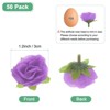 Unique Bargains Silk Plastic Small Faux Rose Artificial Flower Heads 1.2 inch - 3 of 4