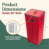 Elf Stor 30" All Occasion Vertical Wrapping Paper Storage Box with Lid Red: Tear-Resistant Gift Wrap Container - 2 of 4