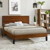 CAVINAS King/Queen/Full Size Solid Wood Platform Bed Frame with Three-Piece Headboard Design,No Box Spring Needed - 2 of 4