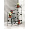 3.9" Iron Ivy Ladder Plant Stand for Indoor/Outdoor Use, 5-Tier - Zingz & Thingz: No Assembly, Vintage Style - 2 of 3