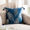 Darlia Pillow - Dark Blue/Gold - 18"X18" - Safavieh - 2 of 4
