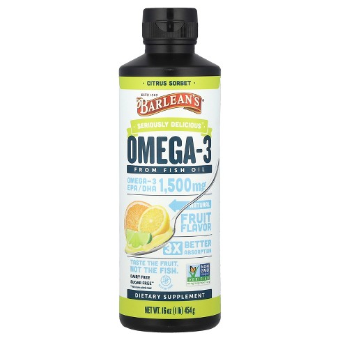 Barlean's Seriously Delicious, Omega-3 Fish Oil, Omegas And Fish Oil ...