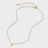14K Gold Dipped Cubic Zirconia Heart Slider Pendant Necklace - Gold - 2 of 4