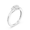 GILDED 14KT Gold Plated & 925 Sterling Silver Engagement Rings for women in 1/4 ctw 3 Stones Lab Grown Diamond | Anniversary, Statement Rings, Size 7 - 2 of 4