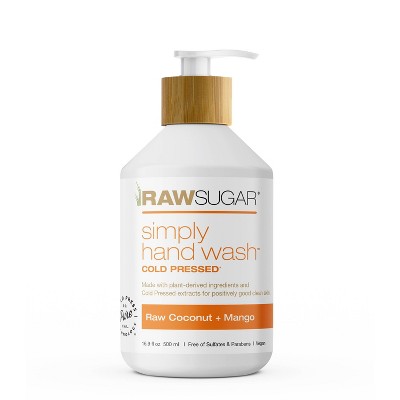 Raw Sugar Simply  Hand Wash Raw Coconut + Mango - 16.9 fl oz