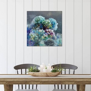 iCanvas Abstract Hydrangea Dark by Danhui Nai Canvas Print Wall Art - 1 of 3