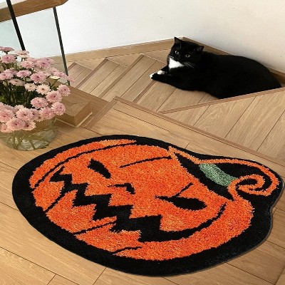 LunaLulinlk Cute pumpkin decoration bathroom rug