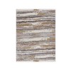 Kumasinova Watercolor Abstract Woven Area Rug, Rug with Blue & Tan Stripes, Plush High Pile Living Room Rug, Stain-Resistant Rugs for Living Room - 4 of 4