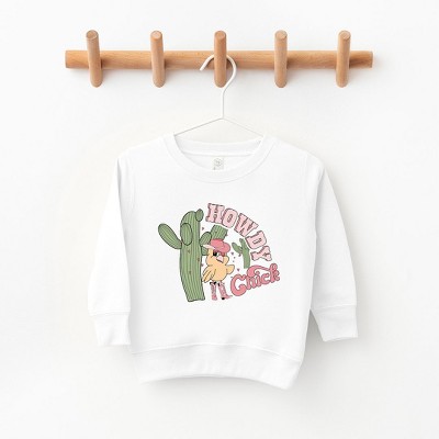 The Juniper Shop Howdy Chick Toddler Graphic Sweatshirt