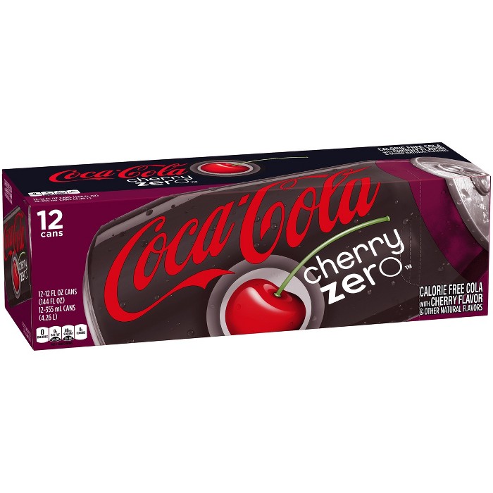 Coca-Cola Cherry Zero - 12pk/12 Fl Oz Cans : Target