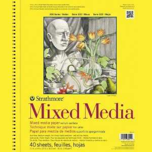 Strathmore 300 Series Mixed Media Pad, 11 x 14 Inches, 90 lb, 40 Sheets - 1 of 1