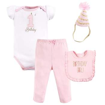 Hudson Baby Infant Girl Birthday Boxed Giftset, Black Pink, 12-18 ...