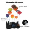 Unique Bargains Soft Silicone Glowing Aquarium Lotus Flower Multicolor - 3 of 4