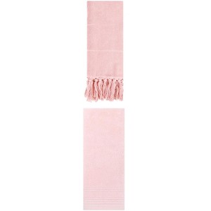 REGALWOVEN 2 Packs Striped and Tassels Hand Towels for Bathroom 14" x 30" - 1 of 4