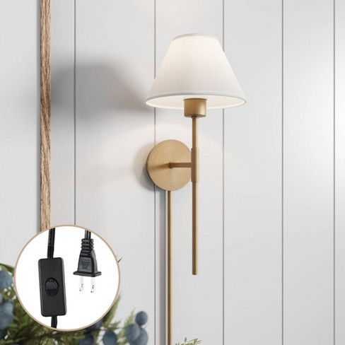 Metal Sconce Wall Light (includes Led Light Bulb) Brass - Threshold™  Designed With Studio Mcgee : Target