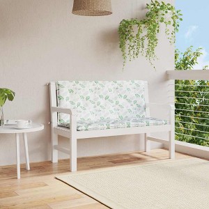 Garden Bench Cushion Set of 2 100% polyester vidaXL - 1 of 4