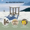WestinTrends Azura Outdoor 18" HDPE Square Adirondack Patio Side Table - 3 of 4